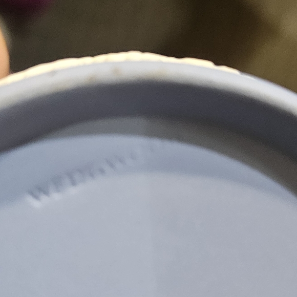 VTG WEDGWOOD ENGLAND BL JASPERWARE DOME LID & JAR - Picture 12 of 12